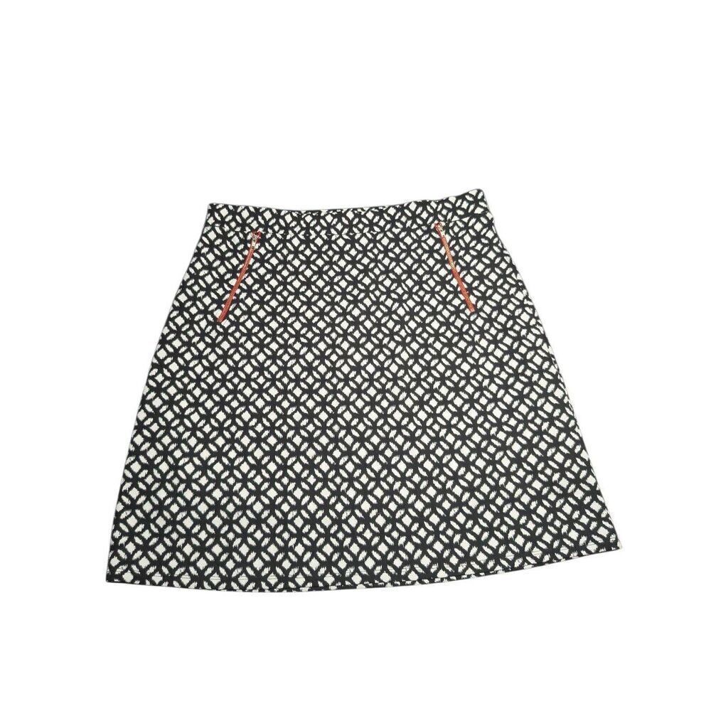 NWT Le Lis Geo Print Black and White Career Skirt Women's Extra Large